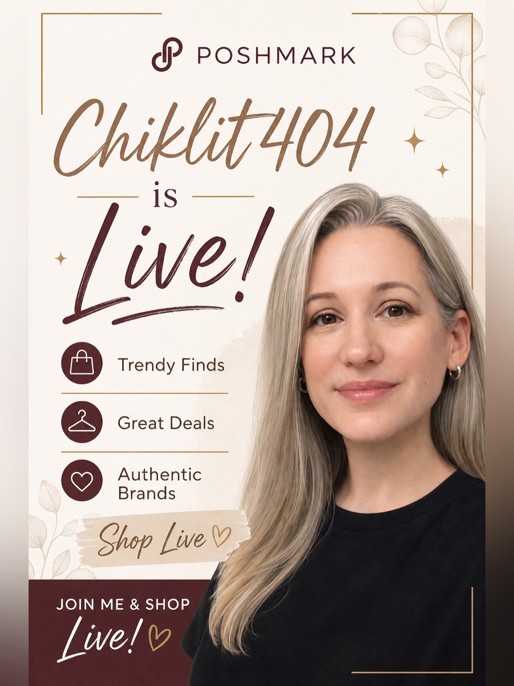 I’m Live!  Come Hang Out and Shop! 👜